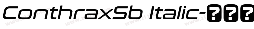 ConthraxSb Italic字体转换